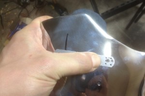 Marking rivet holes